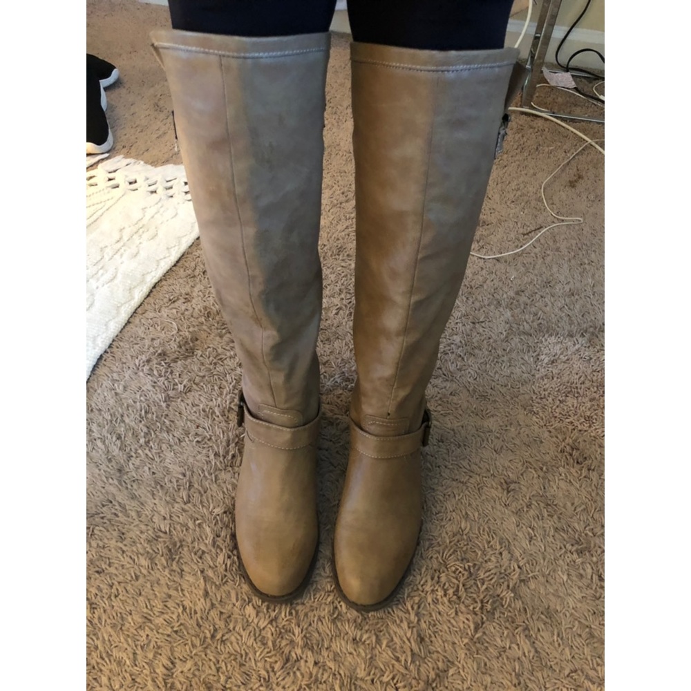 Taupe Riding Boots
